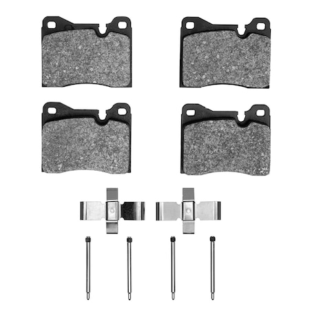 Dynamic Friction Co 5000 Euro Ceramic Brake Pads and Hardware Kit, Low Dust, Front 1600-0163-01